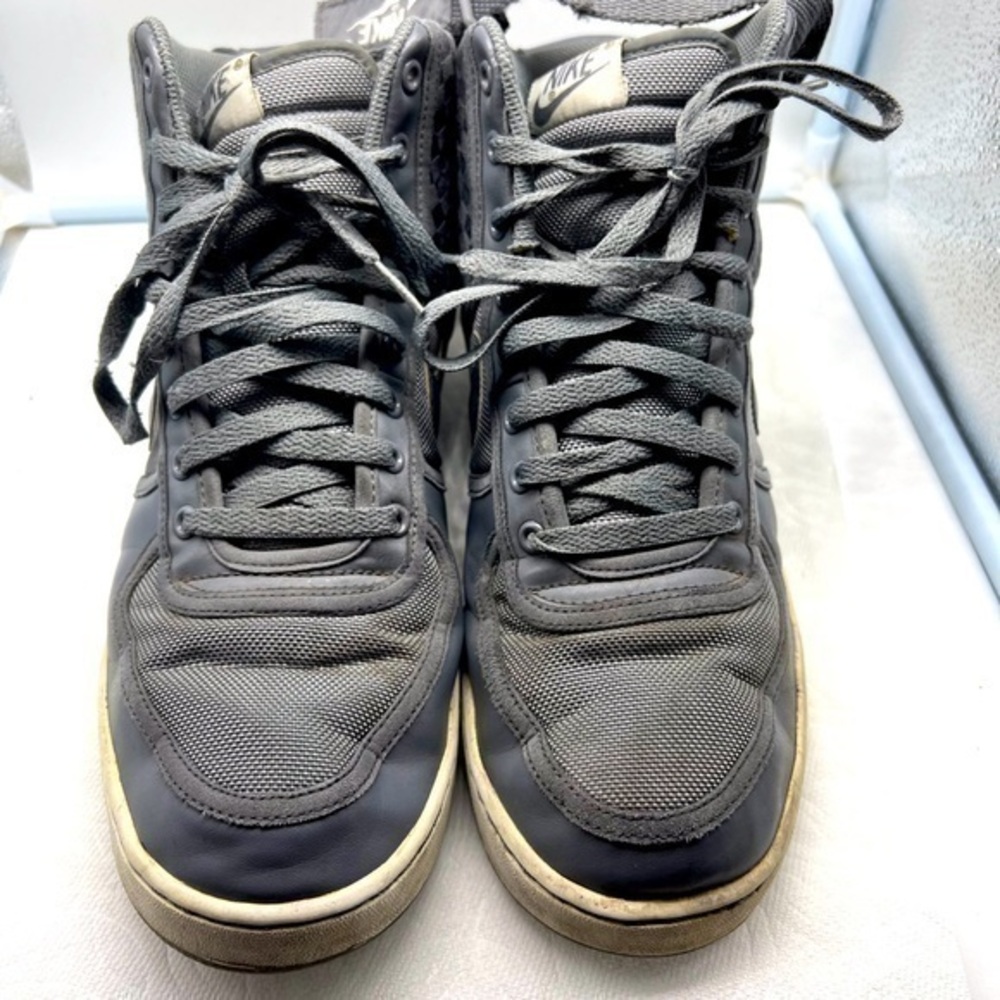 NIKE VANDAL HIGH HI Sneakers 366727-001 Grey Checked Checkerboard mens S…